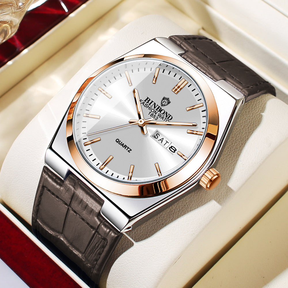 Royale Leather Quartz Watch