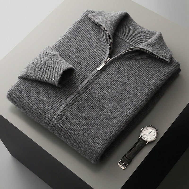 Wool Zip Cardigan