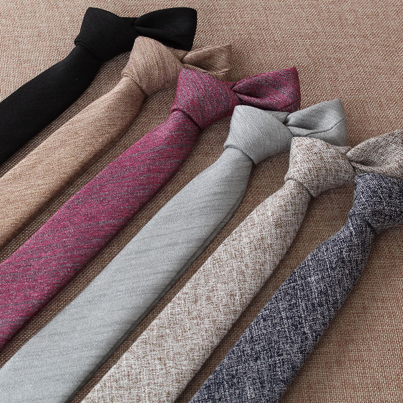 Modern Narrow Cotton Tie