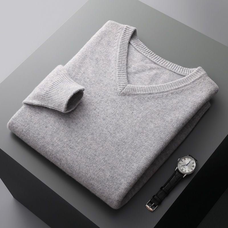 Wool V-Neck Knit