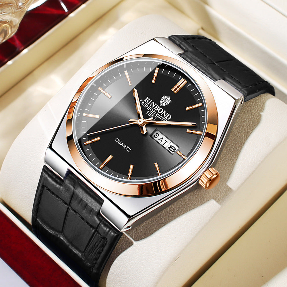 Royale Leather Quartz Watch