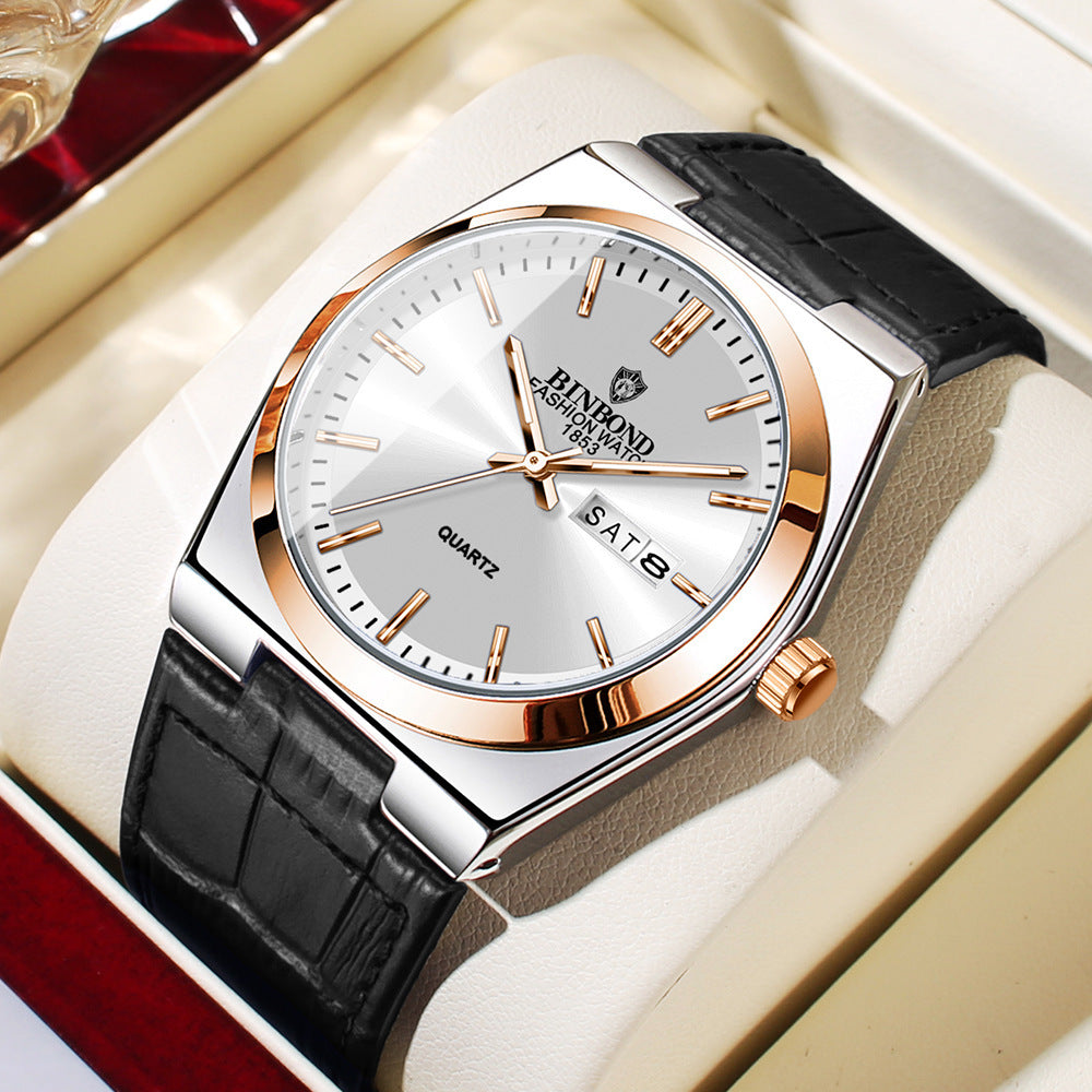 Royale Leather Quartz Watch