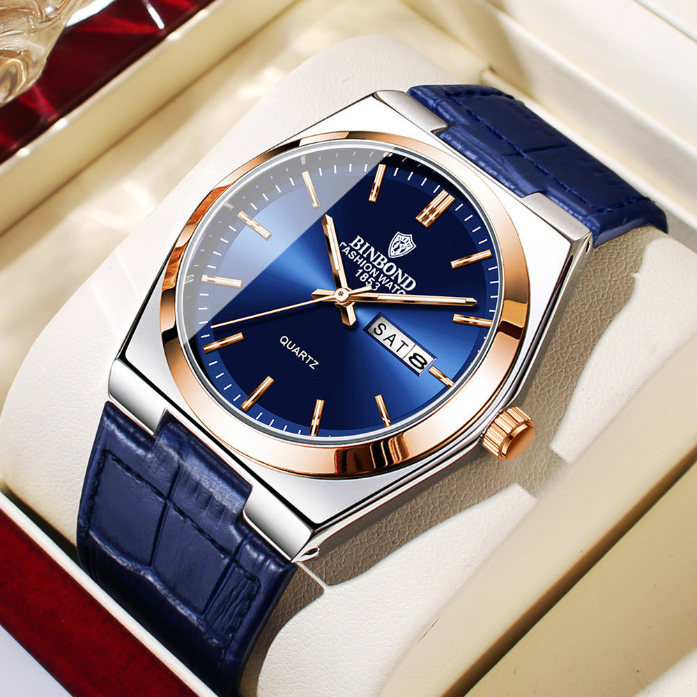 Royale Leather Quartz Watch