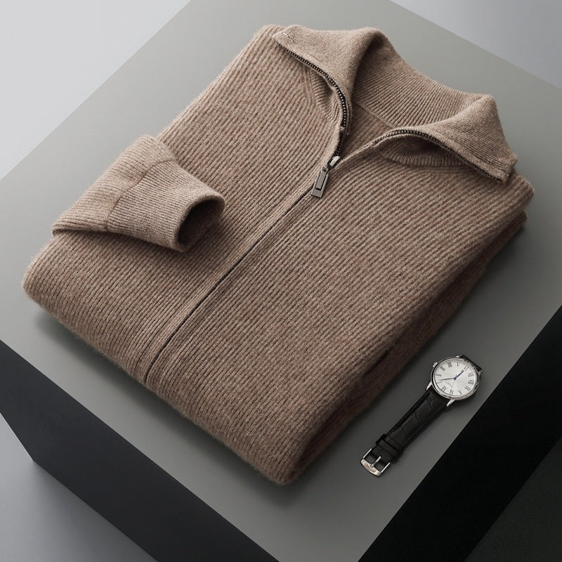 Wool Zip Cardigan