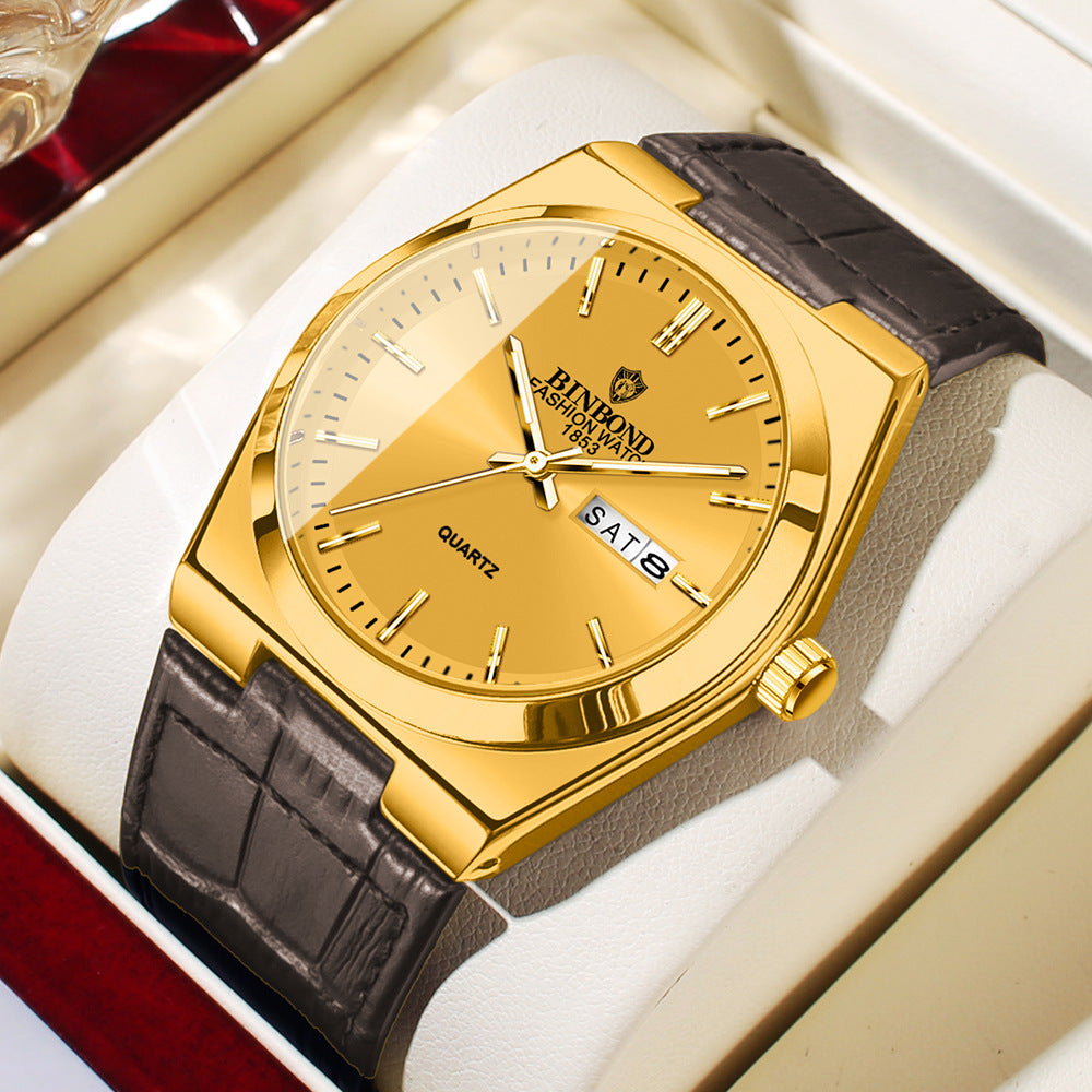 Royale Leather Quartz Watch