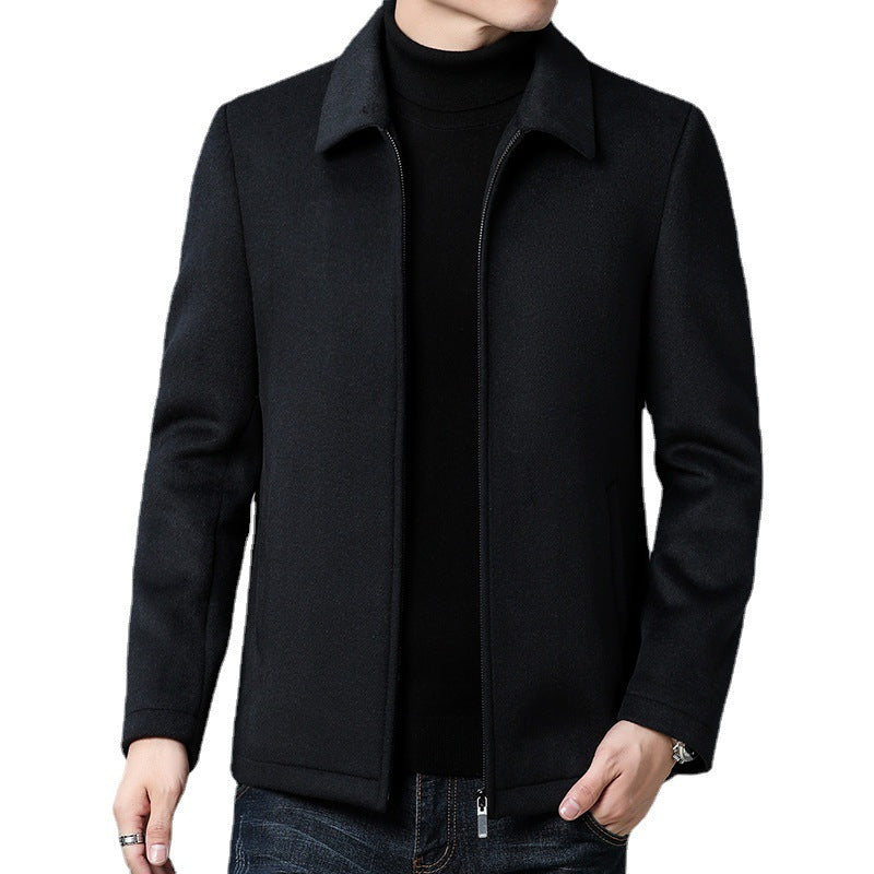 Refined All-Season Wool Coat